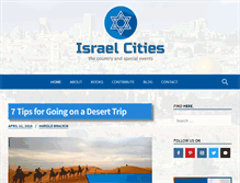 Tablet Screenshot of israelcities.net